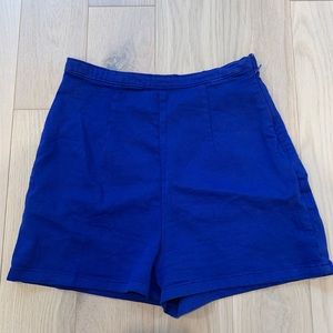 ZARA blue high waisted shorts